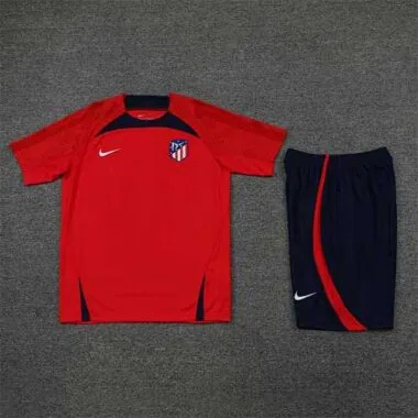 22-23 Atletico Madrid training suit short sleeve kit red