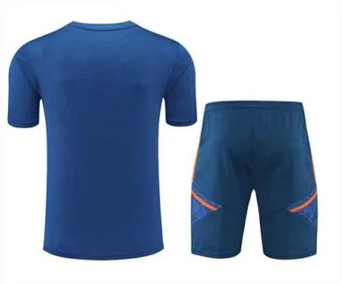 2022/23 Manchester United Training Suit Short Sleeve Kit Blue