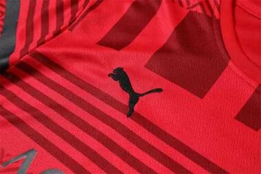 22-23 AC Milan Training Suit Short Sleeve Kit Red