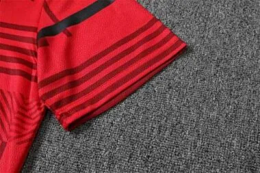 22-23 AC Milan Training Suit Short Sleeve Kit Red