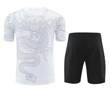 24-25 Real Madrid White Dragon Training Kits(Top+Shorts)