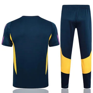 23-24 Real Madrid Short Sleeve Kits Navy Training Suits