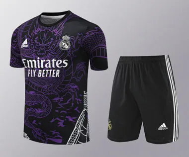 24-25 Real Madrid Purple Dragon Training Kits(Top+Shorts)