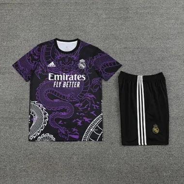 24-25 Real Madrid Purple Dragon Training Kits(Top+Shorts)
