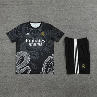 24-25 Real Madrid Dragon Black Training Kits(Top+Shorts)