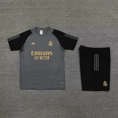23-24 Real Madrid trainingspakken, grijze korte sets (3)