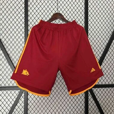 23-24 Roma Home Shorts Football Uniform