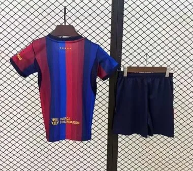 26-27 Kids Barcelona Home Kit Cheap Football Jersey Wholesale Yupoo
