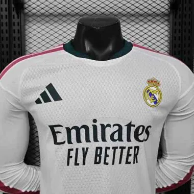 26-27 Player Real Madrid Home Long Sleeve Kit S-3XL Cheap Football Jersey Wholesale Yupoo