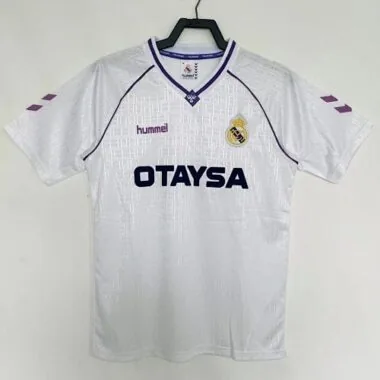 90-92 Retro Real Madrid Home Kit Cheap Football Jersey Wholesale Yupoo