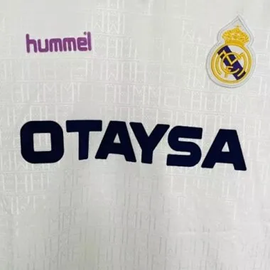 90-92 Retro Real Madrid-thuistenue Goedkoop voetbalshirt Groothandel Yupoo