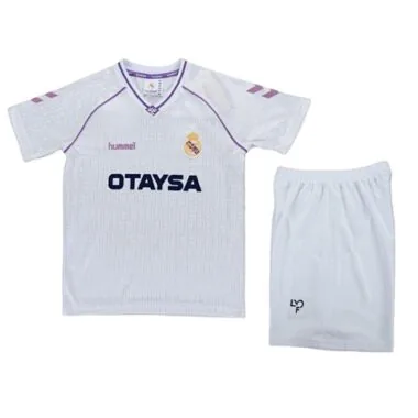 90-92 Retro Kids Real Madrid Home Kit Cheap Soccer Jerseys Wholesaler Yupoo