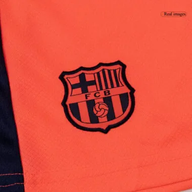 25-26 Kids Barcelona Third Away Kids Full Kit Cheap Football Jersey Wholesale Yupoo
