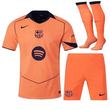 25-26 Barcelona Third Away Full Kit Cheap Football Jersey Wholesale Yupoo