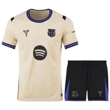 25-26 Barcelona Away Kit Jersey+Shorts Cheap Football Jersey Wholesale Yupoo
