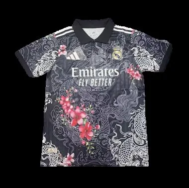 25-26 Player Real Madrid Flower & Dragon Special Edition Kit Cheap Football Jersey Wholesale Yupoo
