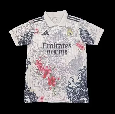 25-26 Player Real Madrid Flower & Dragon Special Edition Kit Cheap Football Jersey Wholesale Yupoo