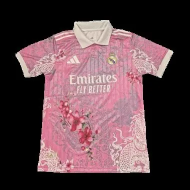 25-26 Player Real Madrid Flower & Dragon Special Edition Kit Cheap Football Jersey Wholesale Yupoo