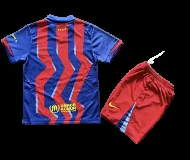 25-26 Kids Barcelona Fourth Away Kit Cheap Football Jersey Wholesale Yupoo
