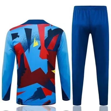 25-26 Kids Barcelona Training Kits Sweatshirt Tracksuits Cheap Football Jersey Wholesale Yupoo