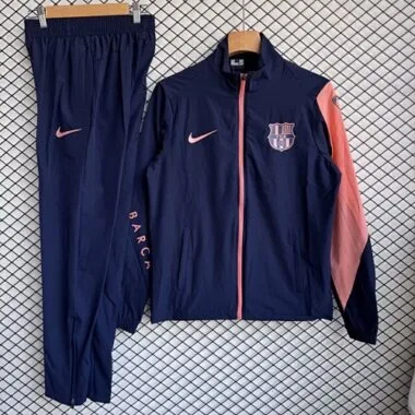 25-26 Barcelona Windbreaker Jackets With Pants Cheap Football Jersey Wholesale Yupoo