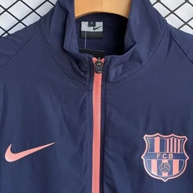 25-26 Barcelona Windbreaker Jackets With Pants Cheap Football Jersey Wholesale Yupoo