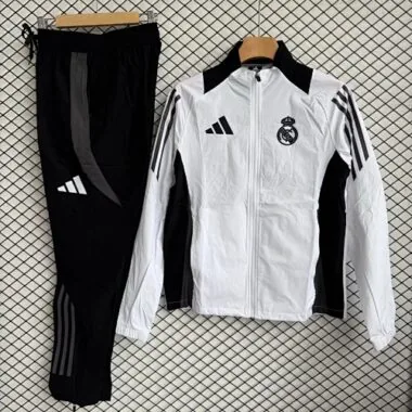25-26 Real Madrid Windbreaker Jackets With Pants Cheap Football Jersey Wholesale Yupoo
