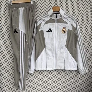25-26 Real Madrid Windbreaker Jackets With Pants Cheap Football Jersey Wholesale Yupoo