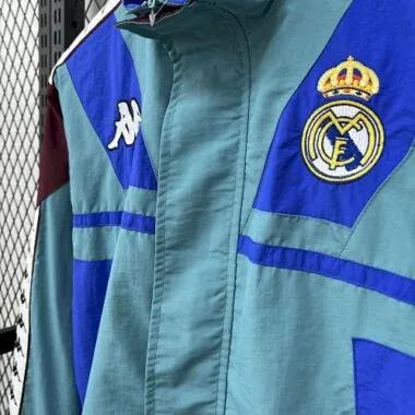 25-26 Real Madrid x Kappa OG Style Green Windbreaker Jackets Cheap Football Jersey Wholesale Yupoo