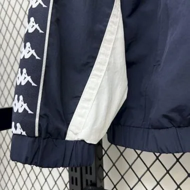 25-26 Real Madrid x Kappa OG Style Navy Windbreaker Jackets Cheap Football Jersey Wholesale Yupoo
