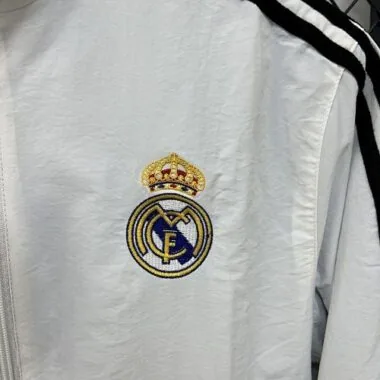 25-26 Real Madrid Trench Coat Reversible Windbreaker Double-Sides Jacket