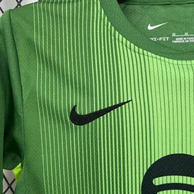25-26 Kids Barcelona Goalkeeper Kit Cheap Football Jersey Wholesale Yupoo