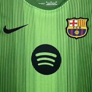 25-26 Kids Barcelona Goalkeeper Kit Cheap Football Jersey Wholesale Yupoo