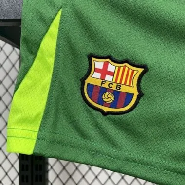 25-26 Kids Barcelona Goalkeeper Kit Cheap Football Jersey Wholesale Yupoo