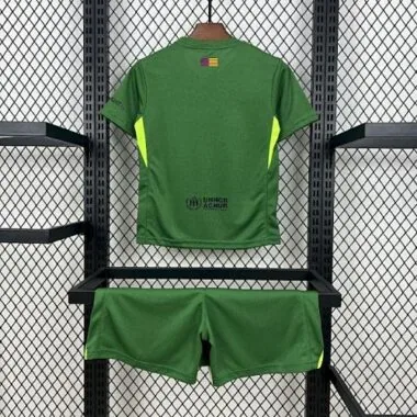 25-26 Kids Barcelona Goalkeeper Kit Cheap Football Jersey Wholesale Yupoo