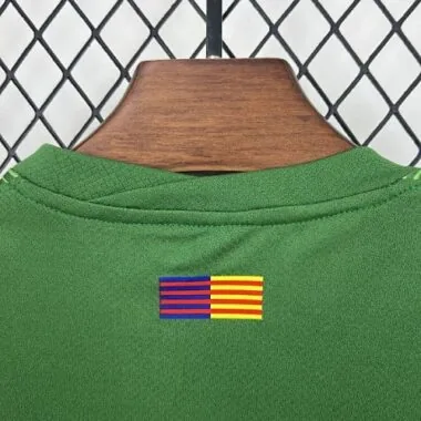 25-26 Kids Barcelona Goalkeeper Kit Cheap Football Jersey Wholesale Yupoo