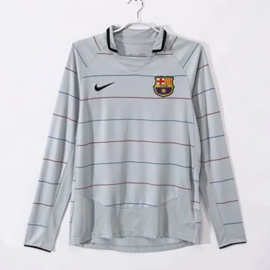 03-04 Retro Barcelona Away Long Sleeve Kit Cheap Football Jersey Wholesale Yupoo