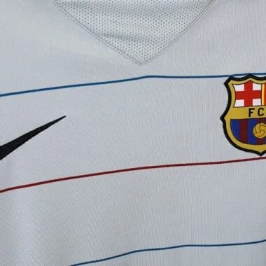 03-04 Retro Barcelona Away Long Sleeve Kit Cheap Football Jersey Wholesale Yupoo