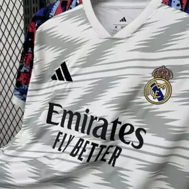 25-26 Real Madrid Pre-Match Kit Cheap Football Jersey Wholesale Yupoo