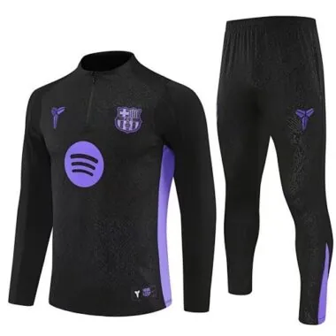 25-26 Kids Barcelona Training Kits Sweatshirt Tracksuits Cheap Football Jersey Wholesale Yupoo