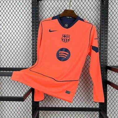 25-26 Barcelona Third Away Long Sleeve Kit S-4XL Cheap Football Jersey Wholesale Yupoo