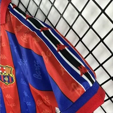 96-97 Kids Retro Barcelona Home Kit Cheap Football Jersey Wholesale Yupoo