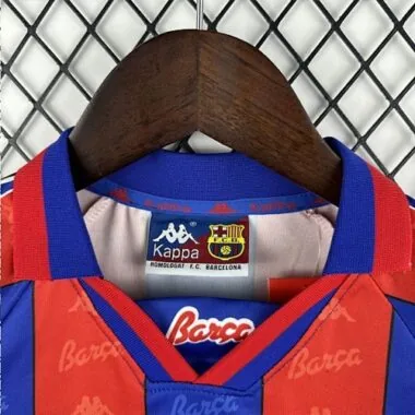 96-97 Kids Retro Barcelona Home Kit Cheap Football Jersey Wholesale Yupoo