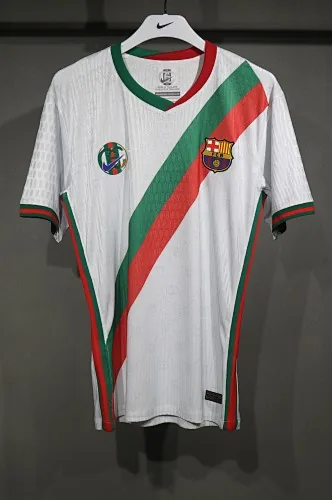 25-26 Players Barcelona x Gucci Special Edition Kit Cheap Football Jersey Wholesale Yupoo