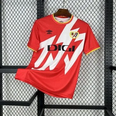 25-26 Rayo Vallecano Home Kit S-2XL Cheap Football Jersey Wholesale Yupoo