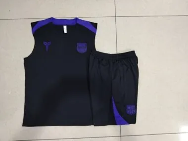 25-26 Barcelona Sleeveless Training Kits Tracksuits Cheap Football Jersey Wholesale Yupoo