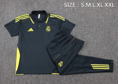 25-26 Real Madrid Training Kits Polo Tracksuits Cheap Football Jersey Wholesale Yupoo