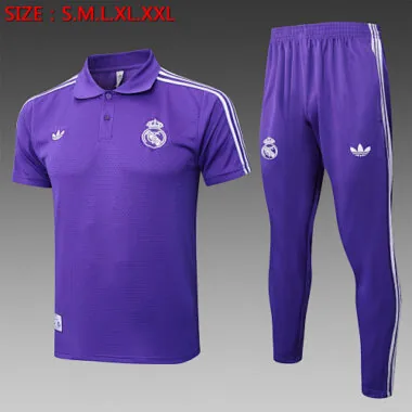 25-26 Real Madrid Training Kits Polo Tracksuits Cheap Football Jersey Wholesale Yupoo