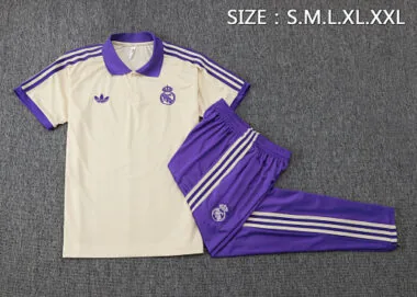 25-26 Real Madrid Training Kits Polo Tracksuits Cheap Football Jersey Wholesale Yupoo