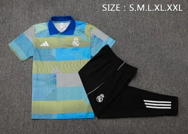 25-26 Real Madrid Training Kits Polo Tracksuits Cheap Football Jersey Wholesale Yupoo
